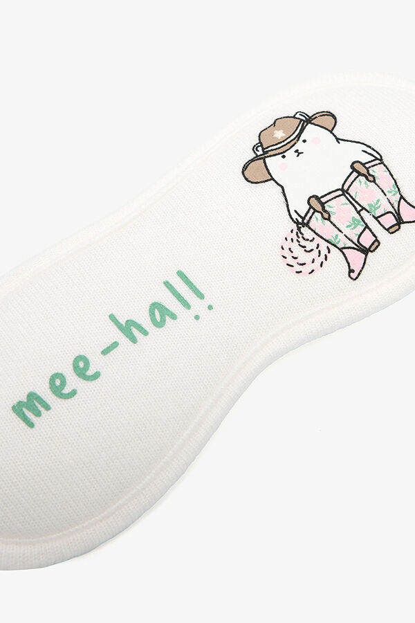 Penti Antifaz para dormir gato vaquero "Mee-ha" estampado