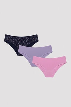 Womensecret 3-Piece Cover Slip Panties printed