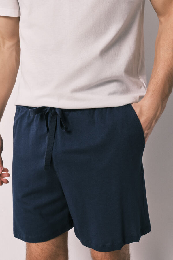 Women'secret Vermouth cotton men's short pyjamas beige