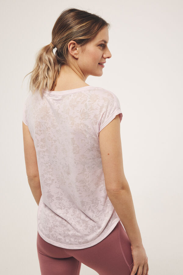 Womensecret Short-sleeved training T-shirt rose