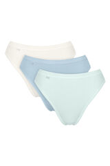 Sloggi Pack 3 bragas altas invisibles azul