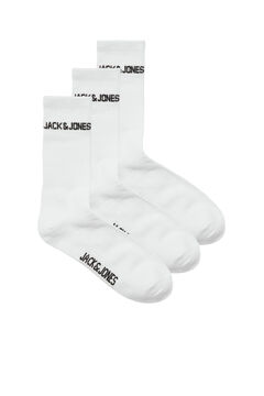 Womensecret Pack de 3 calcetines logo blanco