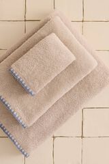 Textura Badetuch mit Ziersteppung Braun