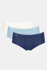 Sloggi Pack of 3 seamless high-rise panties Print