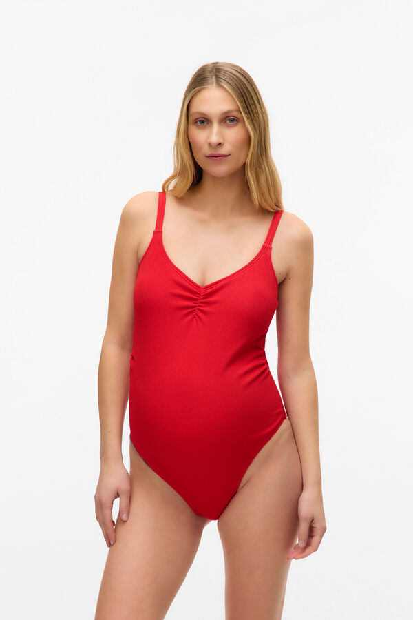 Mamalicious Maternity swimsuit red