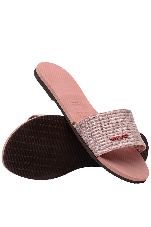 Womensecret Hav. sandals You Malta Metallic rózsaszín
