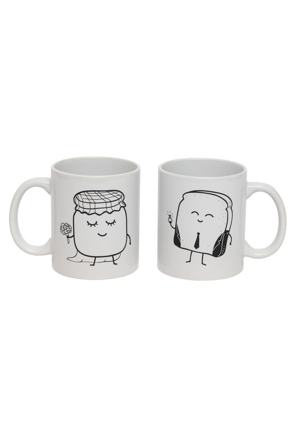 Womensecret Iconic set of 2 mugs - Juntos es mejor blanc