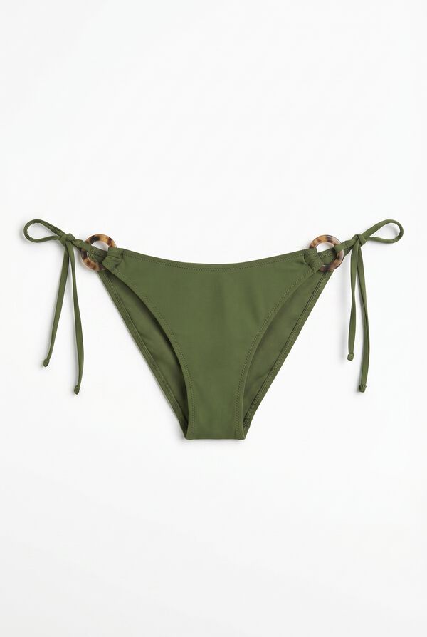 Women'secret Khaki U-effect Brazilian bikini panty beige