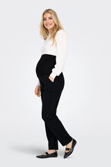 Only Maternity Pantal&oacute;n recto maternity negro