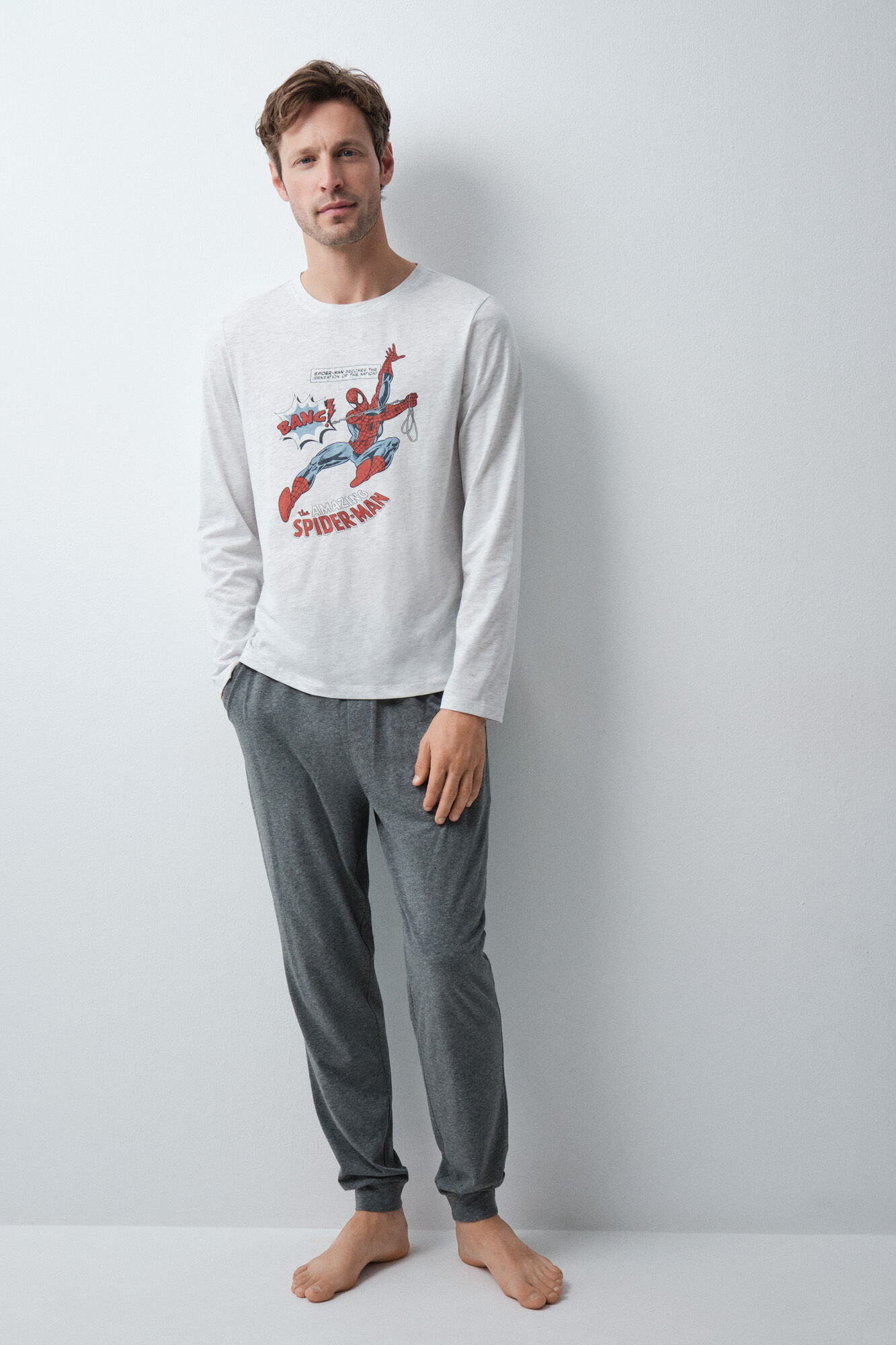 Women'secret Spiderman cotton men's long pyjamas