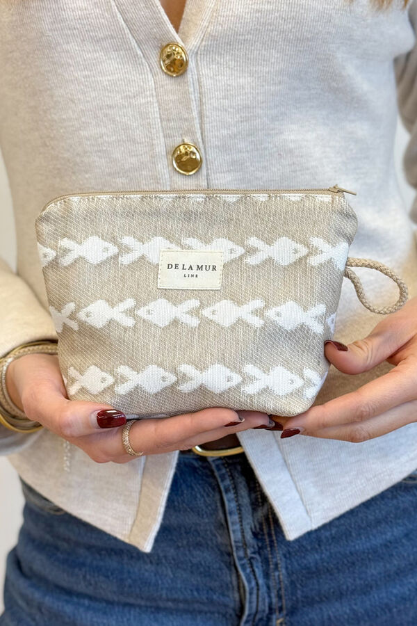 De La Mur Neceser Peque&ntilde;o Pesc beige