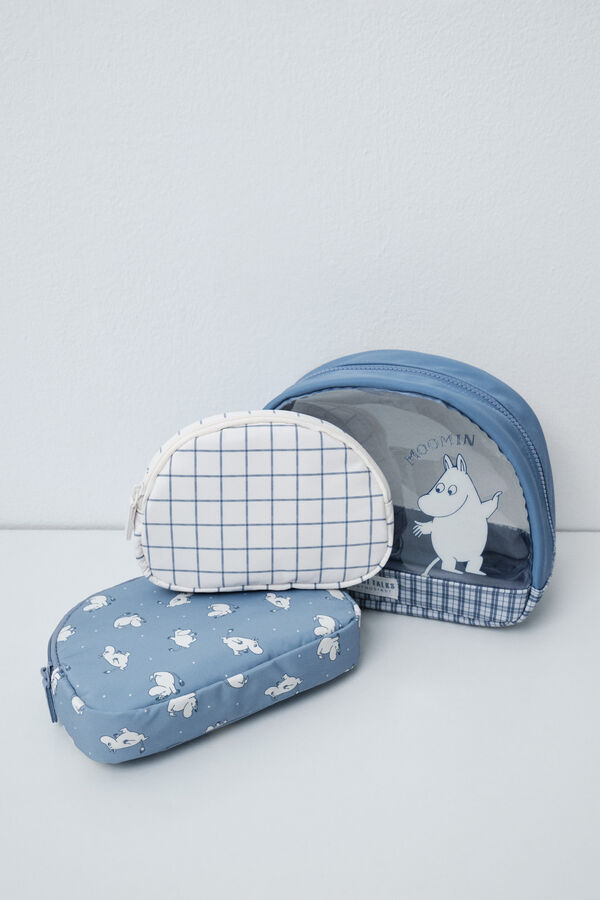 Women'secret Moomin 3 vanity cases pack blue