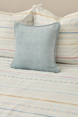 Textura Capa de edredom de cetim estampada azul