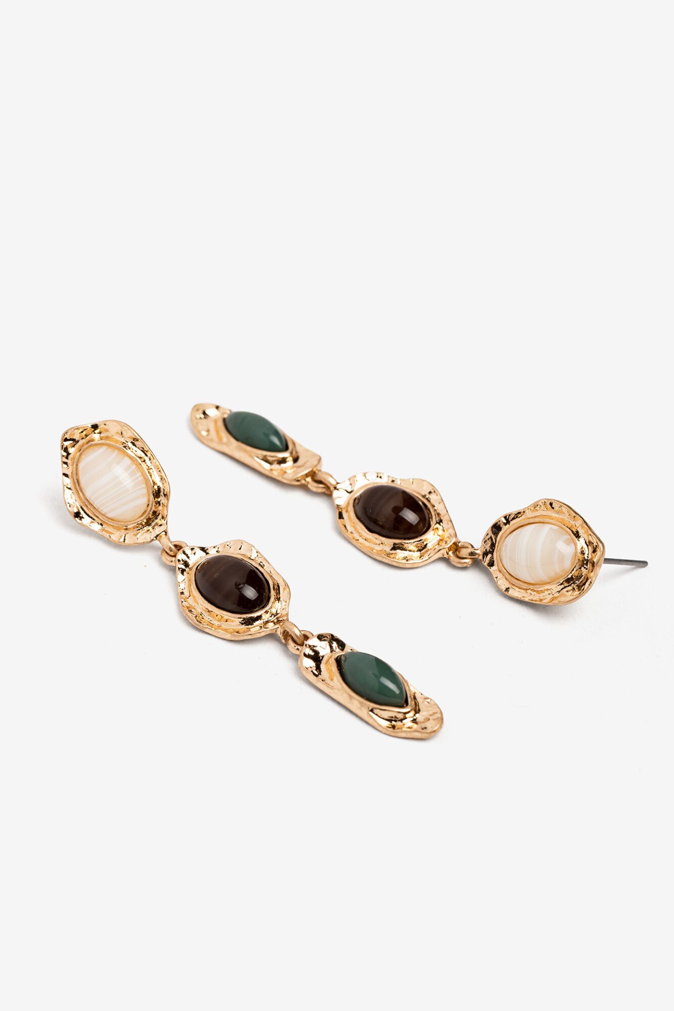 Vilanova Pendientes largos tricolor