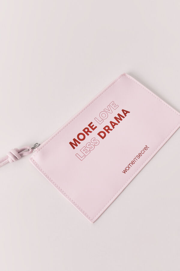 Women'secret Pink patent leather mini purse pink