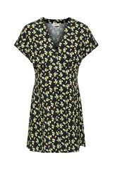 Only Maternity Printed short maternity dress black