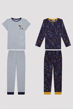 Womensecret Boy Galaxy Watcher 2 pack  Pajama Set imprimé