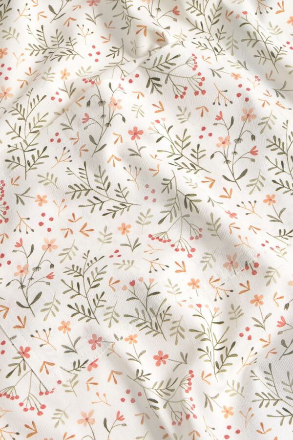 Textura Floral cotton apron printed