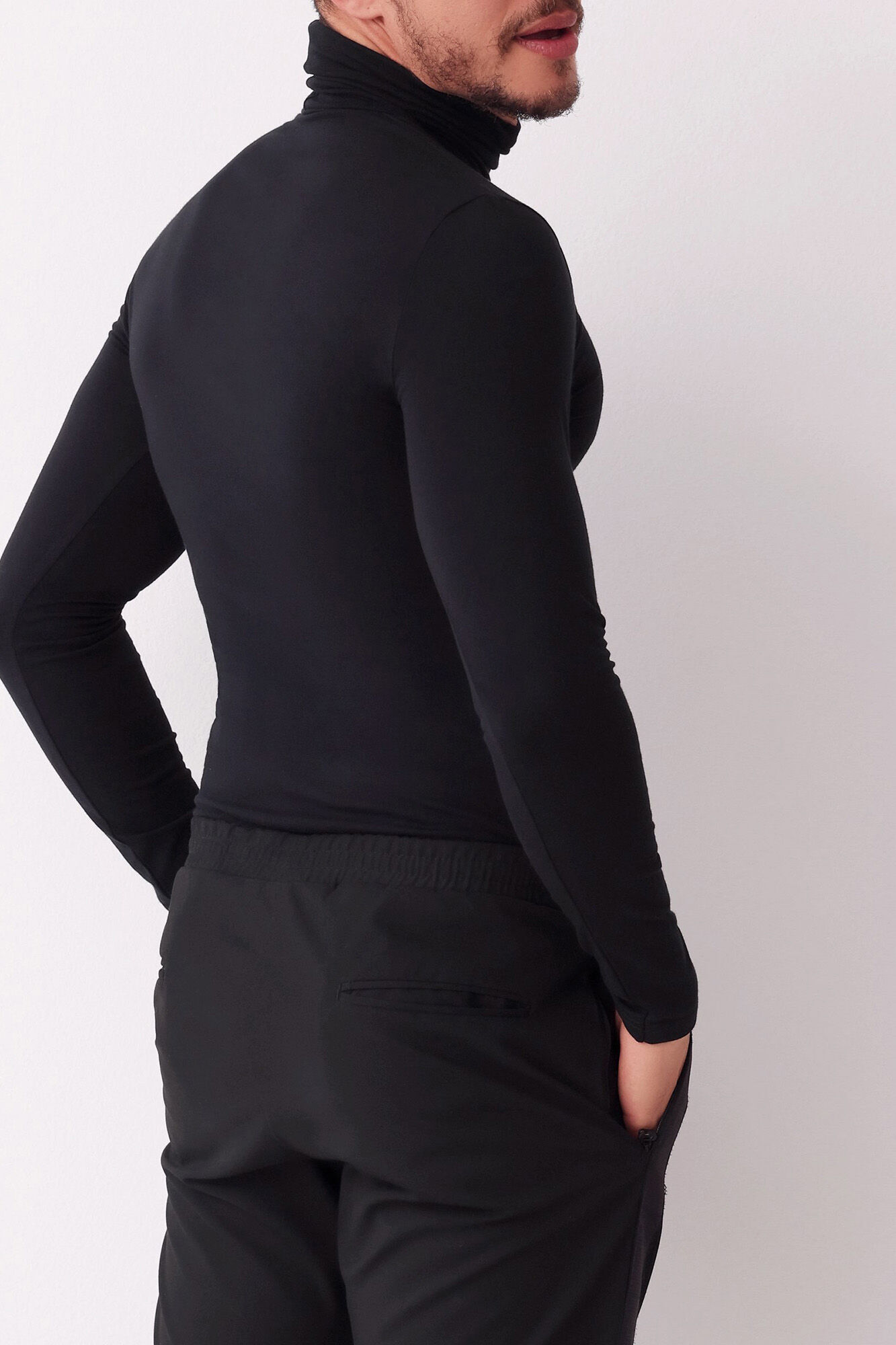 Cotonella Camiseta termal de hombre cuello alto manga larga