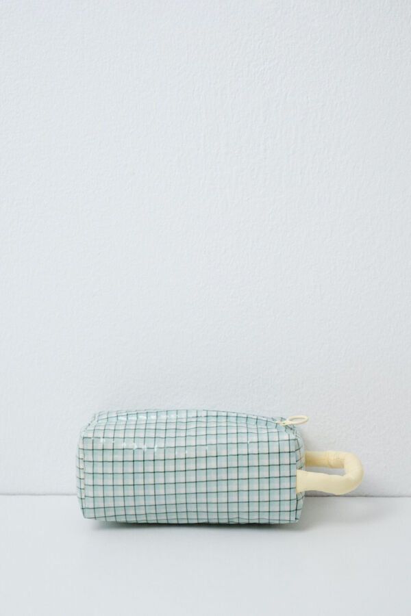 Women'secret Plaid small vanity case with handle printed