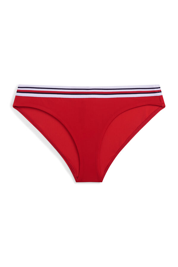 Tommy Hilfiger Global stripe bikini bottoms red