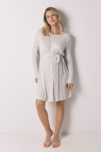 Women'secret Grey ribbed super soft "maternity" short nightgown