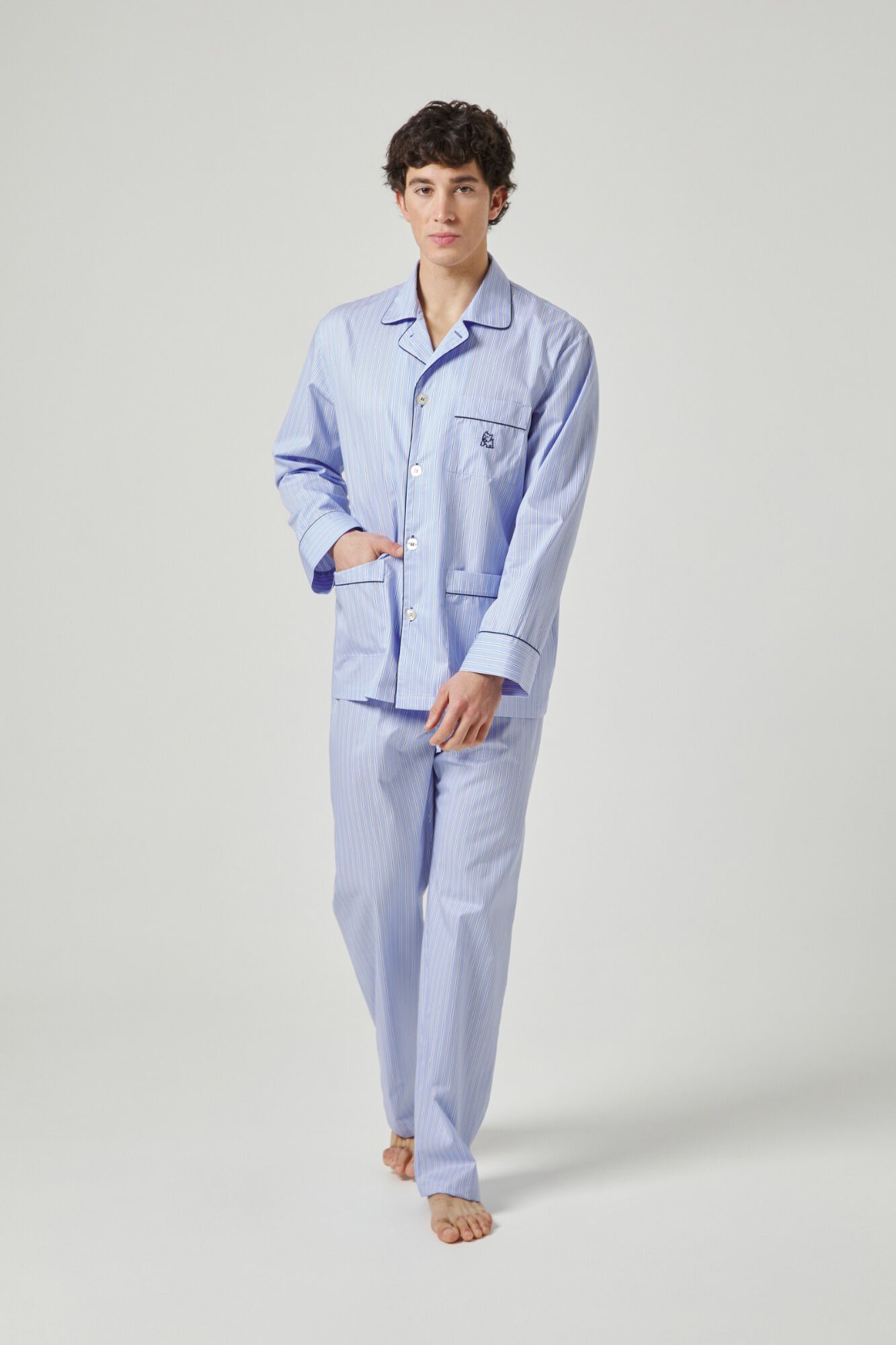 Kiff-Kiff Men's poplin long pyjamas