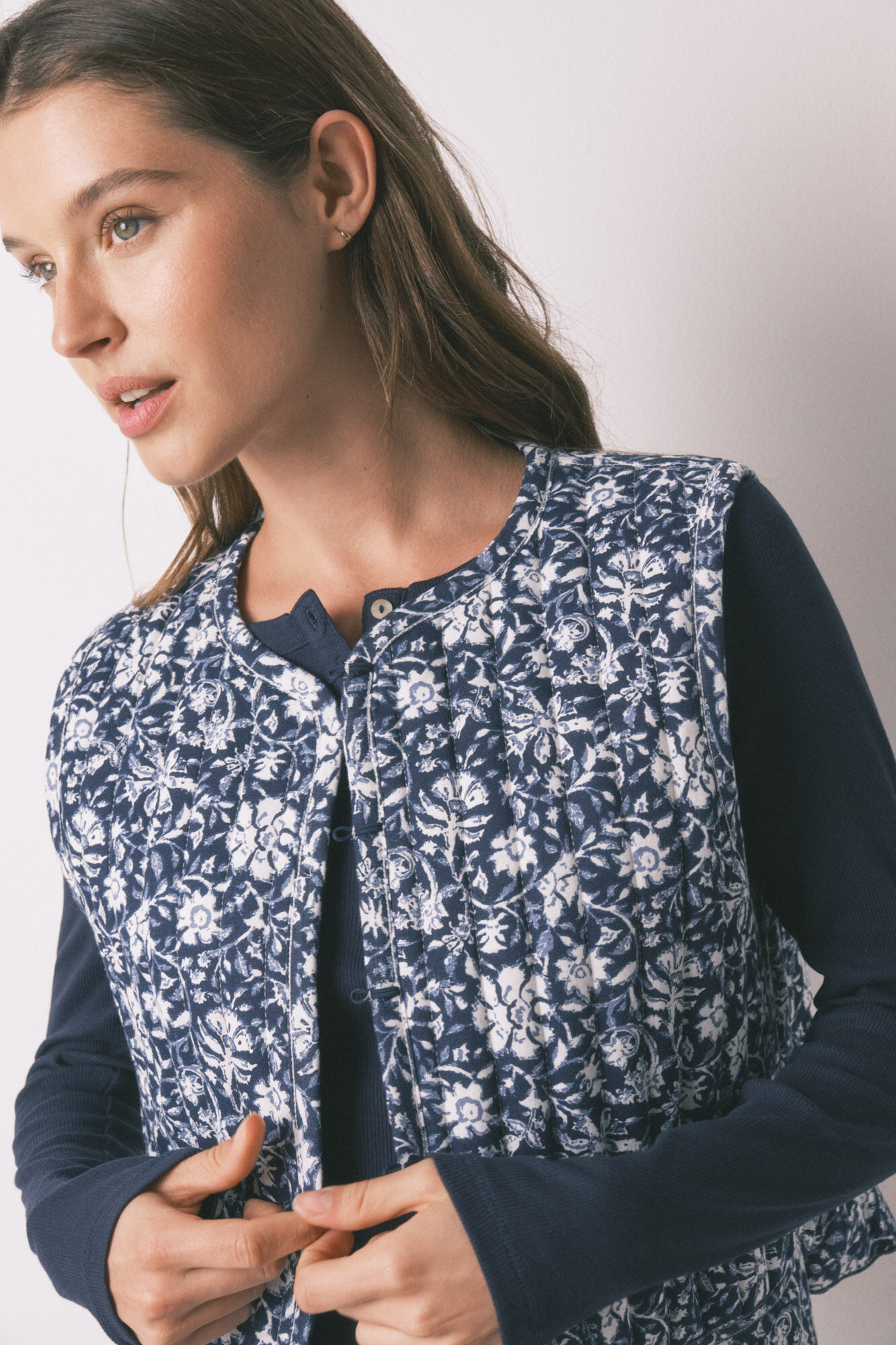 Women'secret Gilet matelass&eacute; imprim&eacute; boh&egrave;me