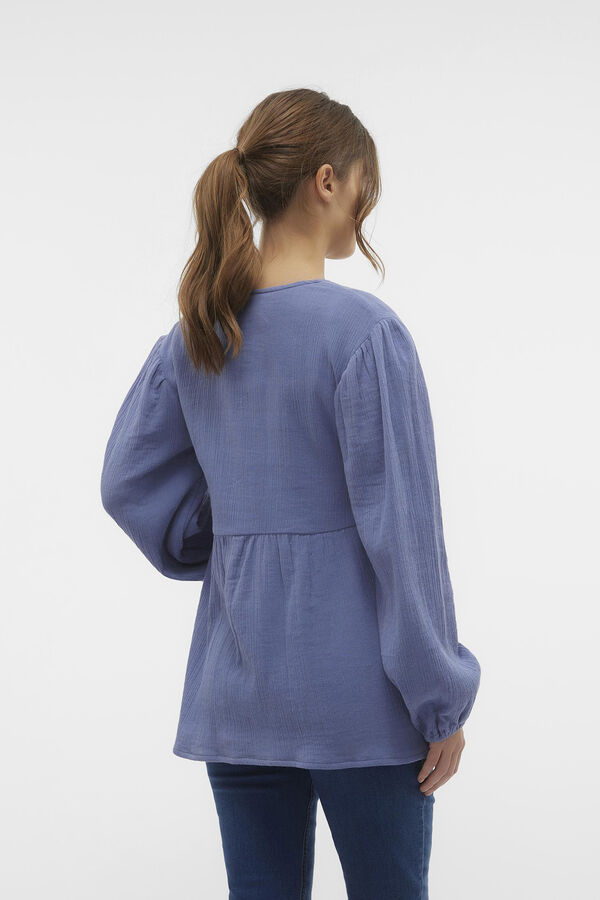 Womensecret Long-sleeved maternity top bleu