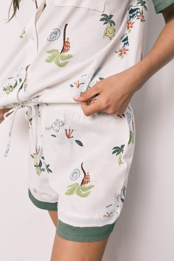 Women'secret Little Miss&trade; short classic pyjamas beige