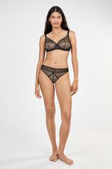 Gisela Non-padded full cup bra black
