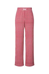 Pieces Printed trousers burgundy