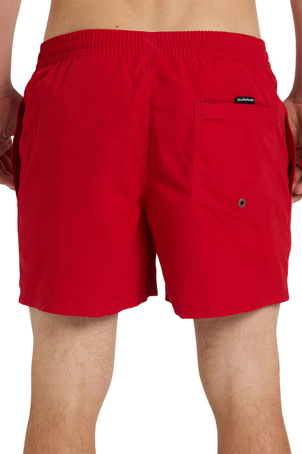 Quiksilver Plain drawstring swim shorts red
