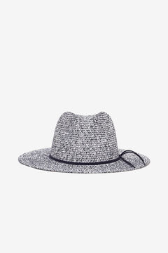 Womensecret Sombrero de ala ancha con cinta a contraste impressão