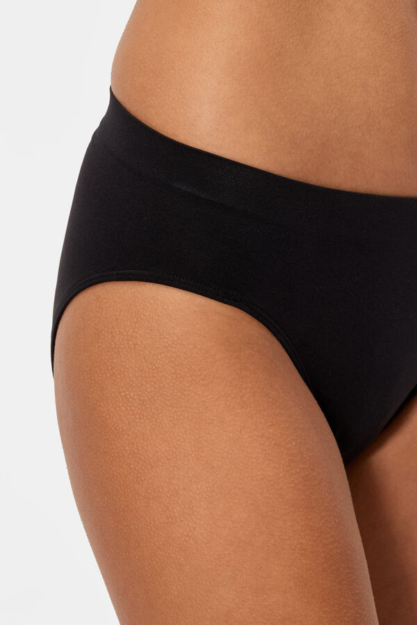 DIM Pack de dos bragas altas invisibles sin costuras microfibra estampado