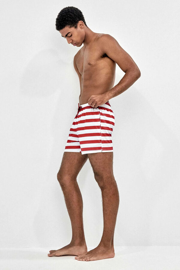 Gisela Navy print men's swimwear printed