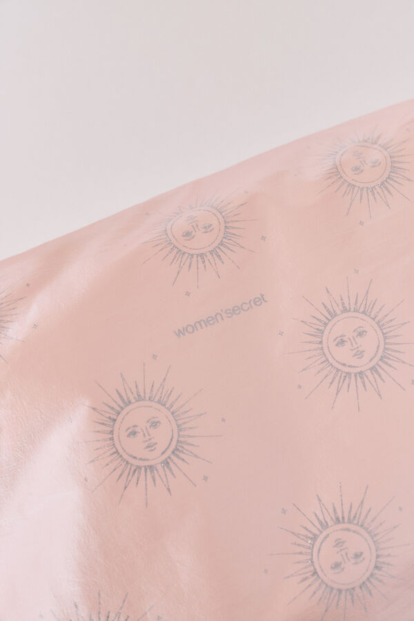 Women'secret Neceser grande satinado acolchado rosa rosa