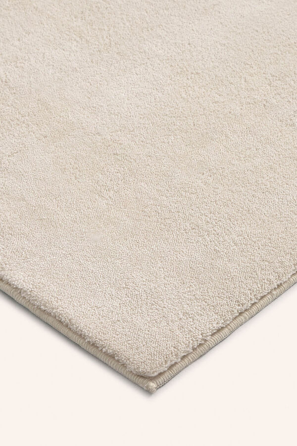 Calma House Alfombra lavable de pelo suave en tono piedra Apolo beige