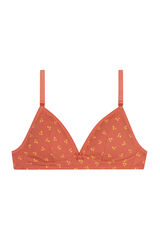 Womensecret Girls' non-wired printed bra with removable cups piros