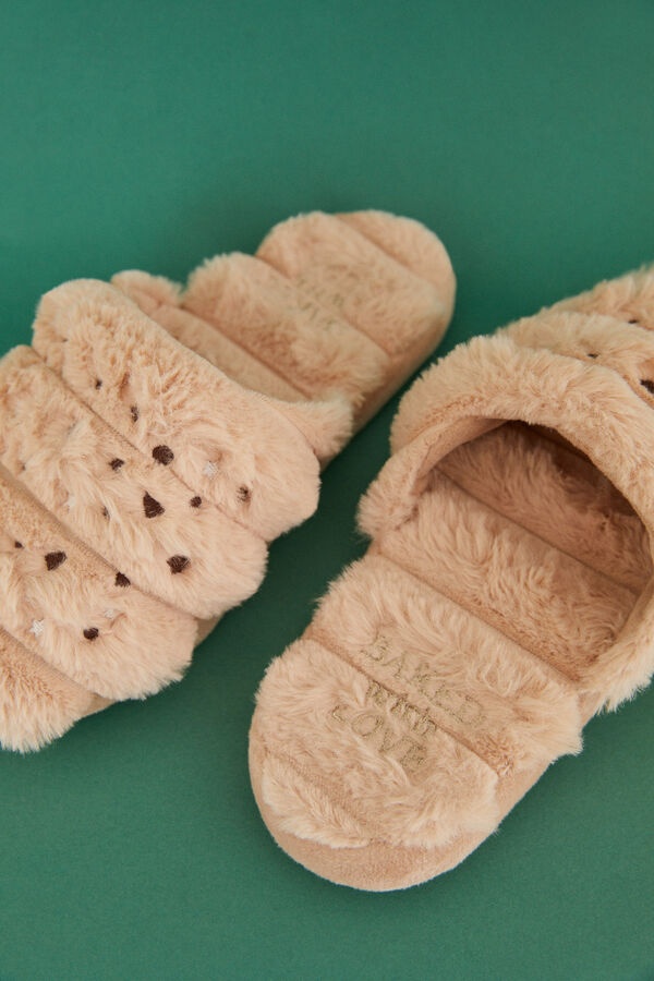 Womensecret Manolo Bakes croissant slippers nude