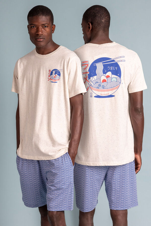 Admas Pijama corto ramen  blanco