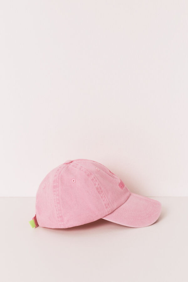 HI&BYE Pink cotton adjustable cap pink