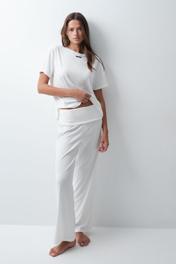 Women'secret White lounge long pyjamas beige