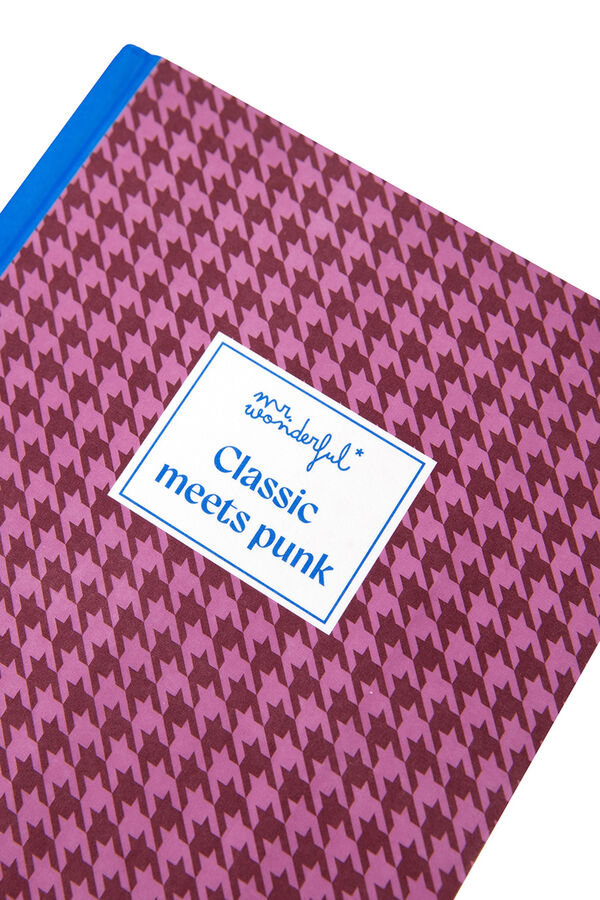 Mr. Wonderful Libreta A5 pata de gallo - Classic meets punk estampado