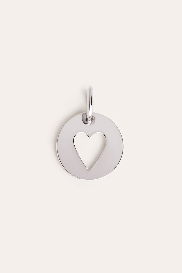 Womensecret Medallion Heart charm grey