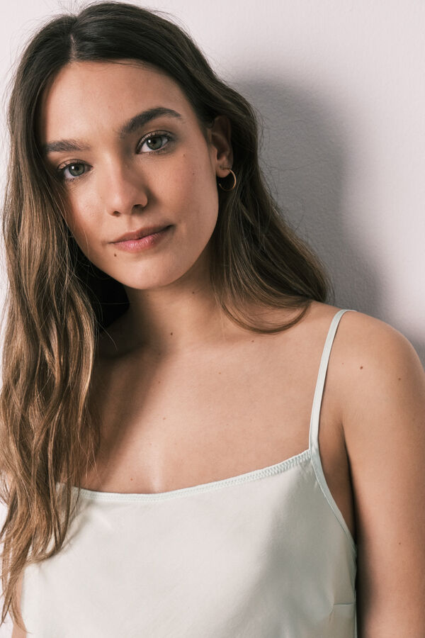 Women'secret Green satin short pyjamas green