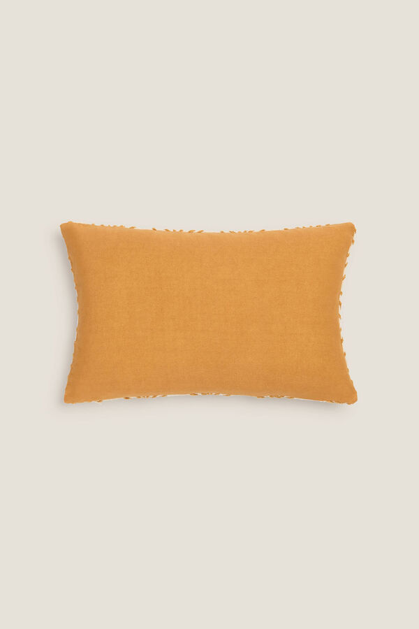Womensecret Embroidered chenille cushion cover Žuta