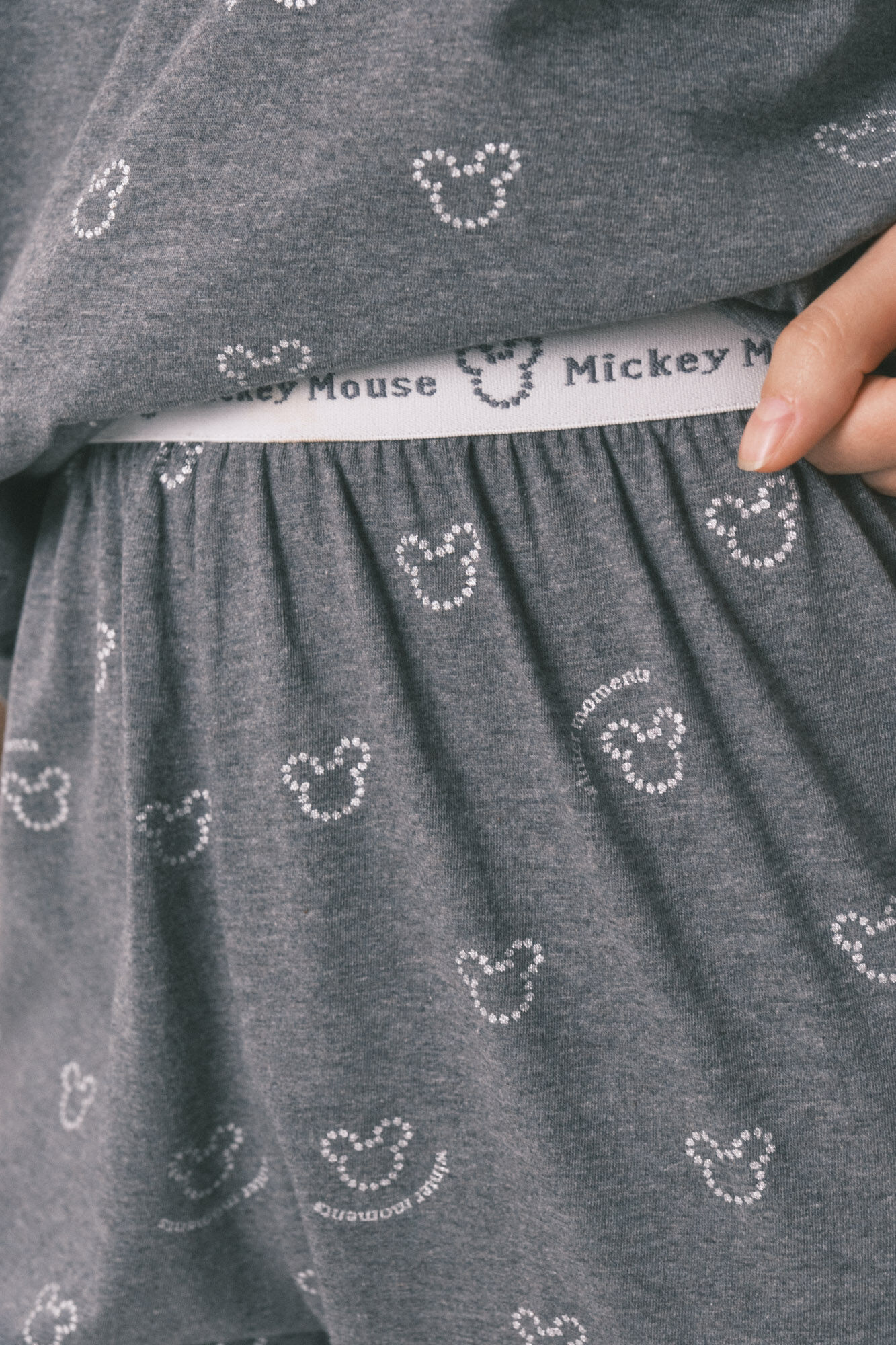 Women'secret Long pyjamas 100% cotton grey Mickey logo