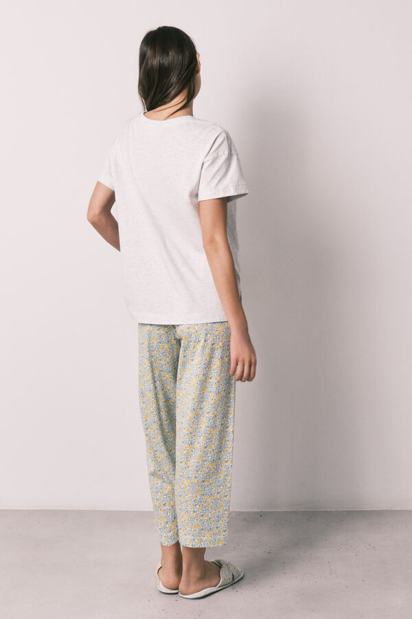 Women'secret Snoopy cotton long pyjamas grey