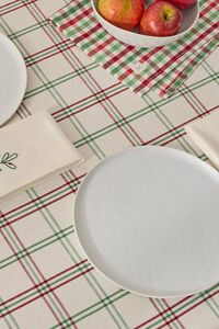 Textura Mantel algod&oacute;n cuadros